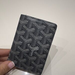 Goyard Black and White Patterned Card Holder